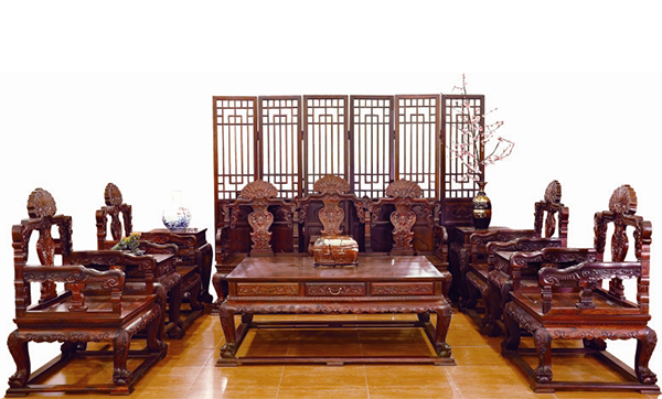 老挝大红酸枝沙发